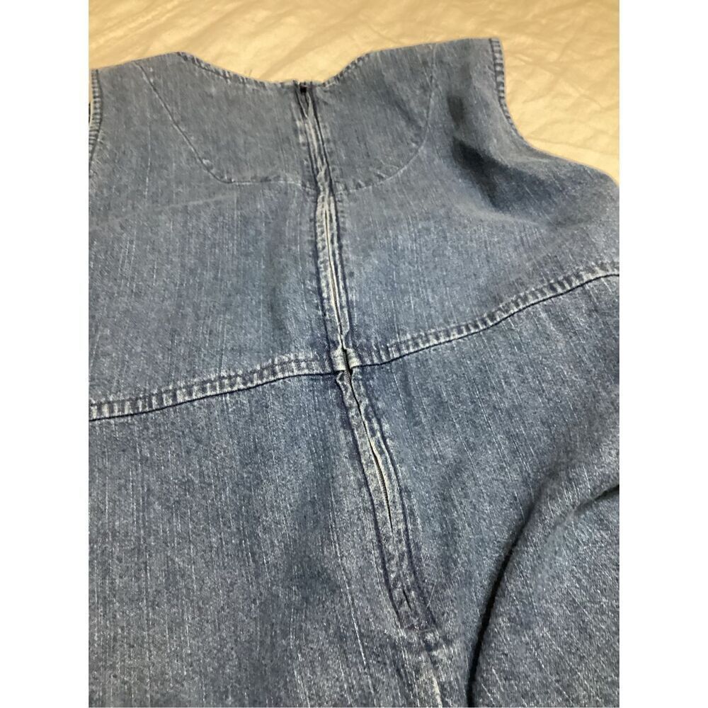Christopher & Banks Denim Sleeveless Maxi Dress L - Picture 9 of 9